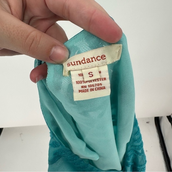 Sundance Blue Lace Floral Tank Top Size Small Spring Summer Basic - Picture 4 of 4